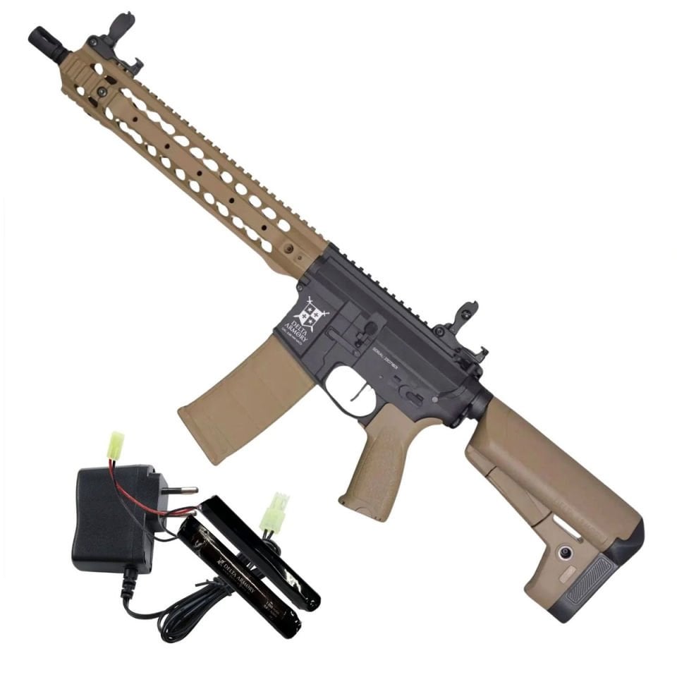 Delta Armory AR15 URX3 12'' Bravo Airsoft Tüfek (Pil+Şarj Aleti)