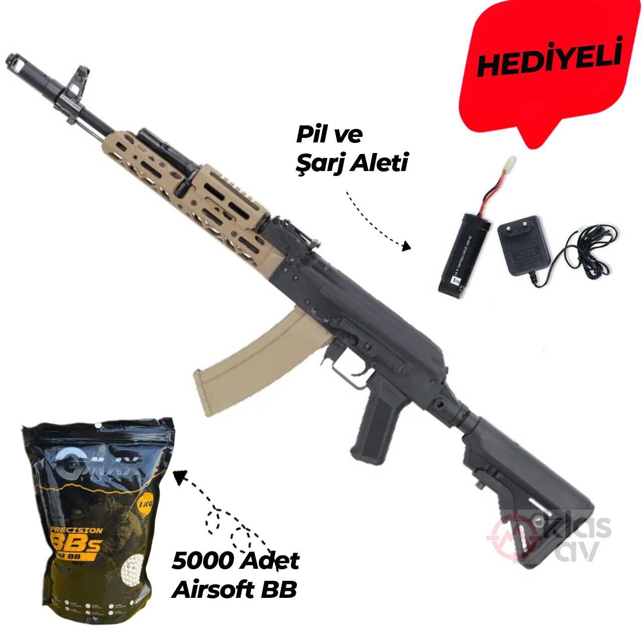 Specna Arms SA-PJ15 KPYK PRIME™ AK47 AEG Airsoft Tüfek Half-Tan