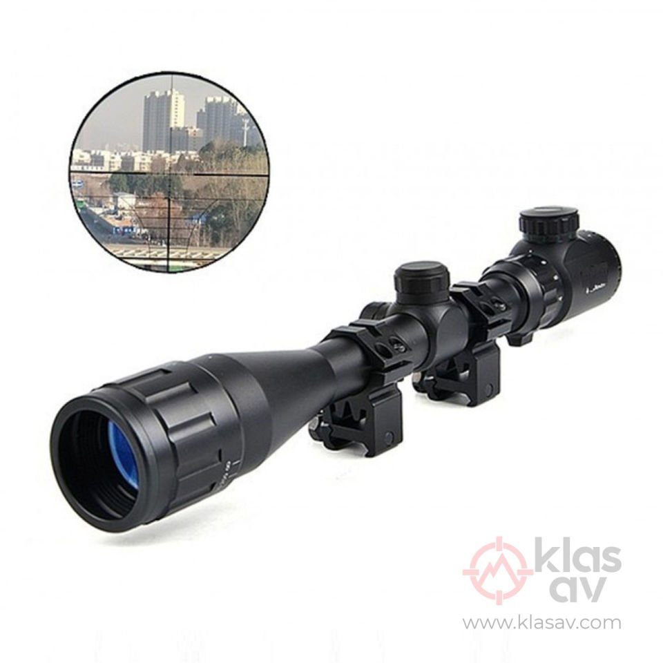 Nikula 4-12X40 AOEG Mil Dot Tüfek Dürbünü