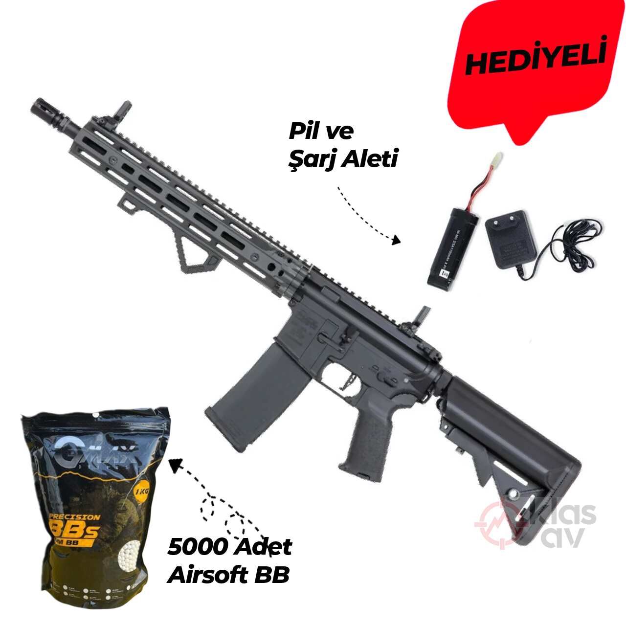 Specna Arms SA-P28 Prime™ Airsoft Tüfek Daniel Defense® RIS III 12.5'' Gri