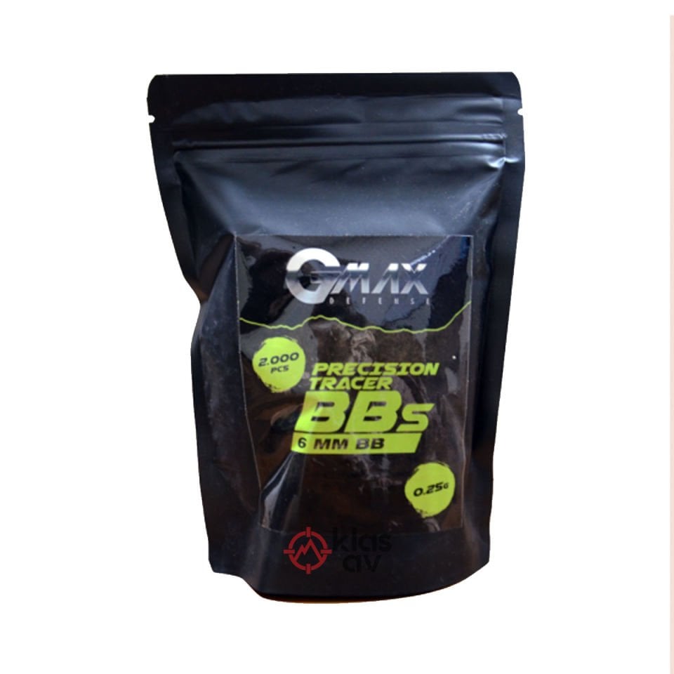 GMAX 0.25 gr Tracer Airsoft BB Mermi 2000 Adet