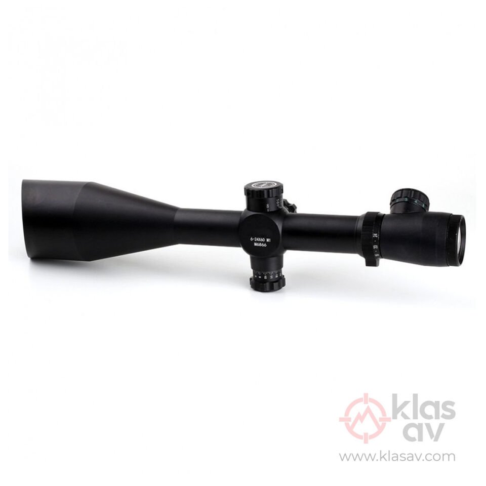 Nikula 6-24x60 Zoomlu Çift Işık Kaynaklı Tüfek Dürbünü - Klas Av