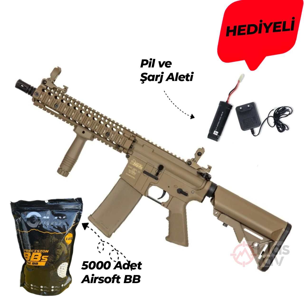 Specna Arms SA-C19 DD® CORE™ HAL ETU™ Gen.2 AEG Airsoft Tüfek Full Tan
