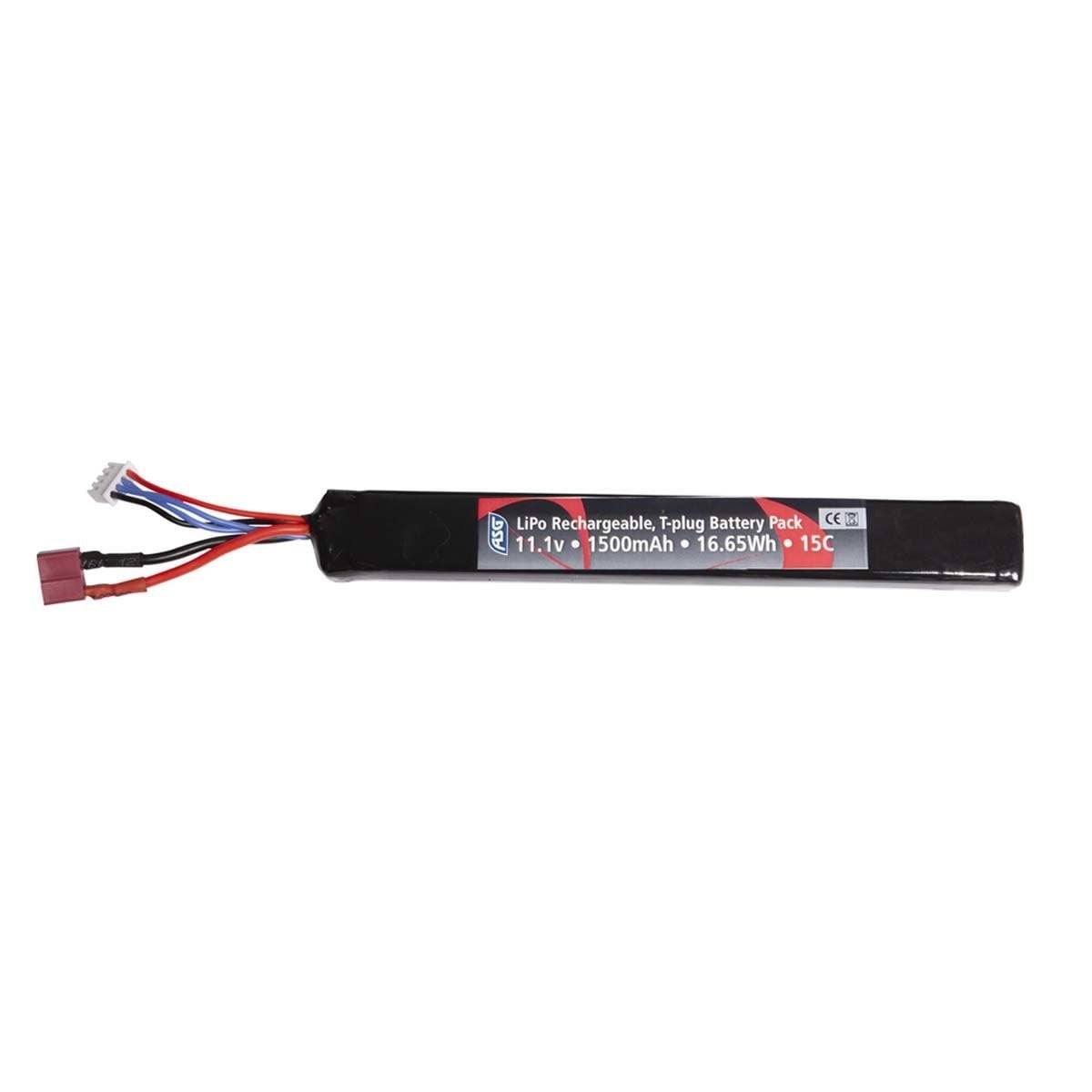ASG 11.1V 1500 mAh 15C T-Plug Lipo Pil