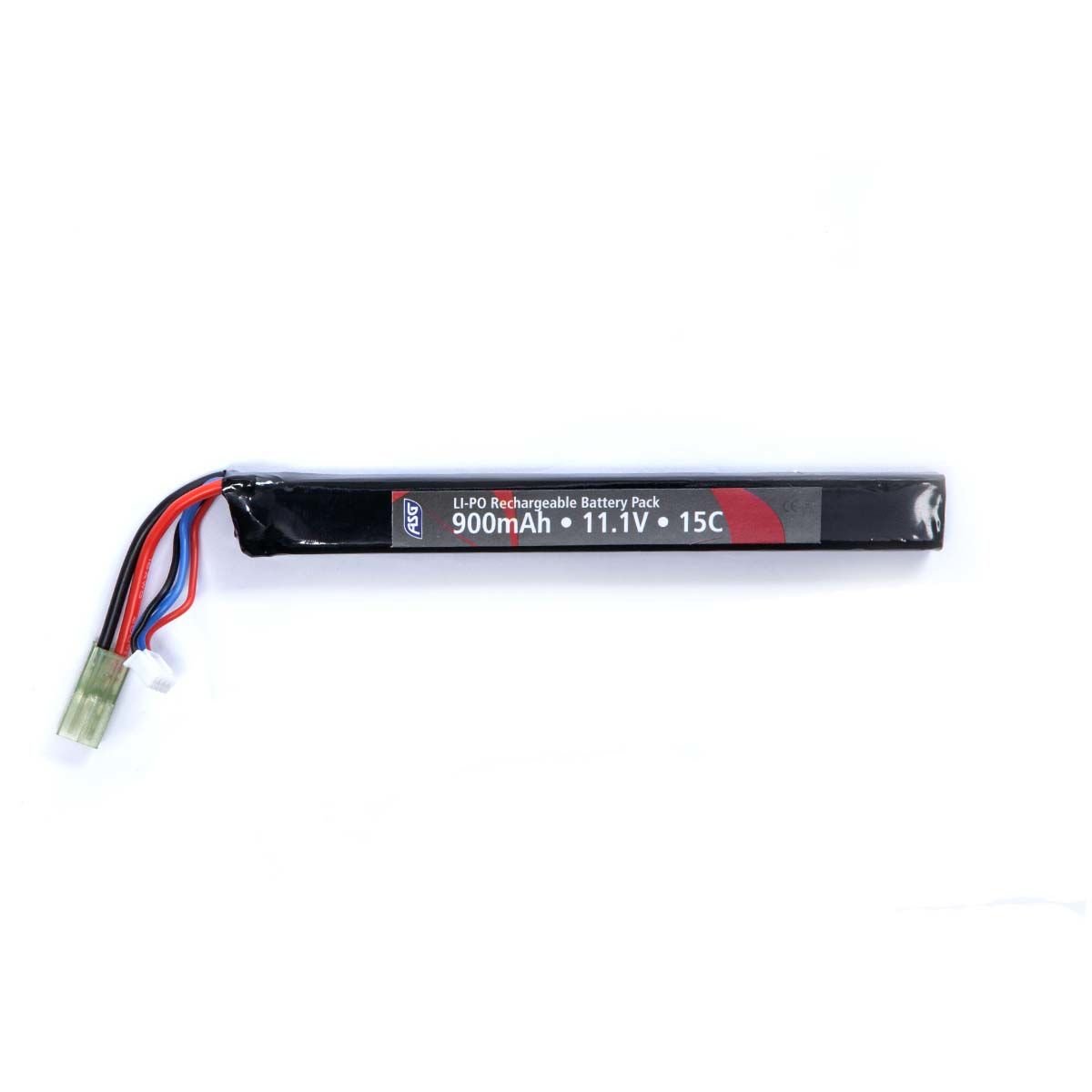 ASG Airsoft 15C Single Stick 11.1V 900mah Lipo Pil