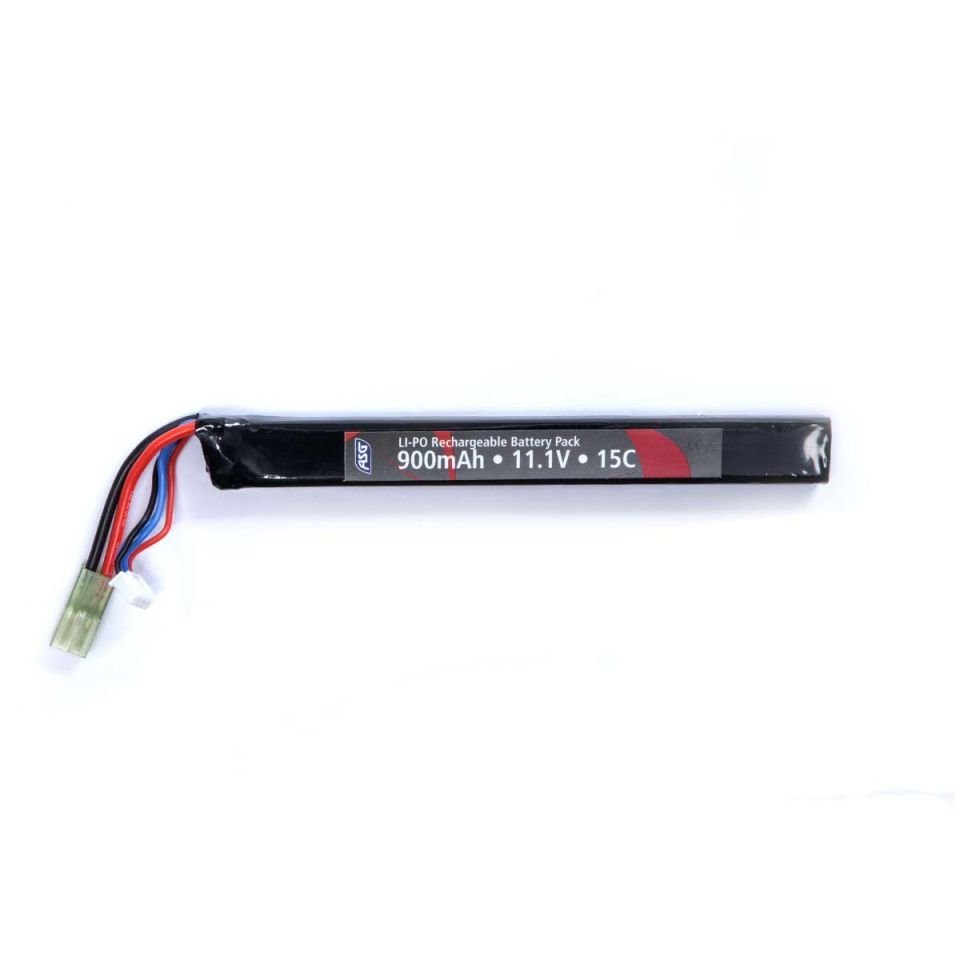 ASG Airsoft 15C Single Stick 11.1V 900mah Lipo Pil