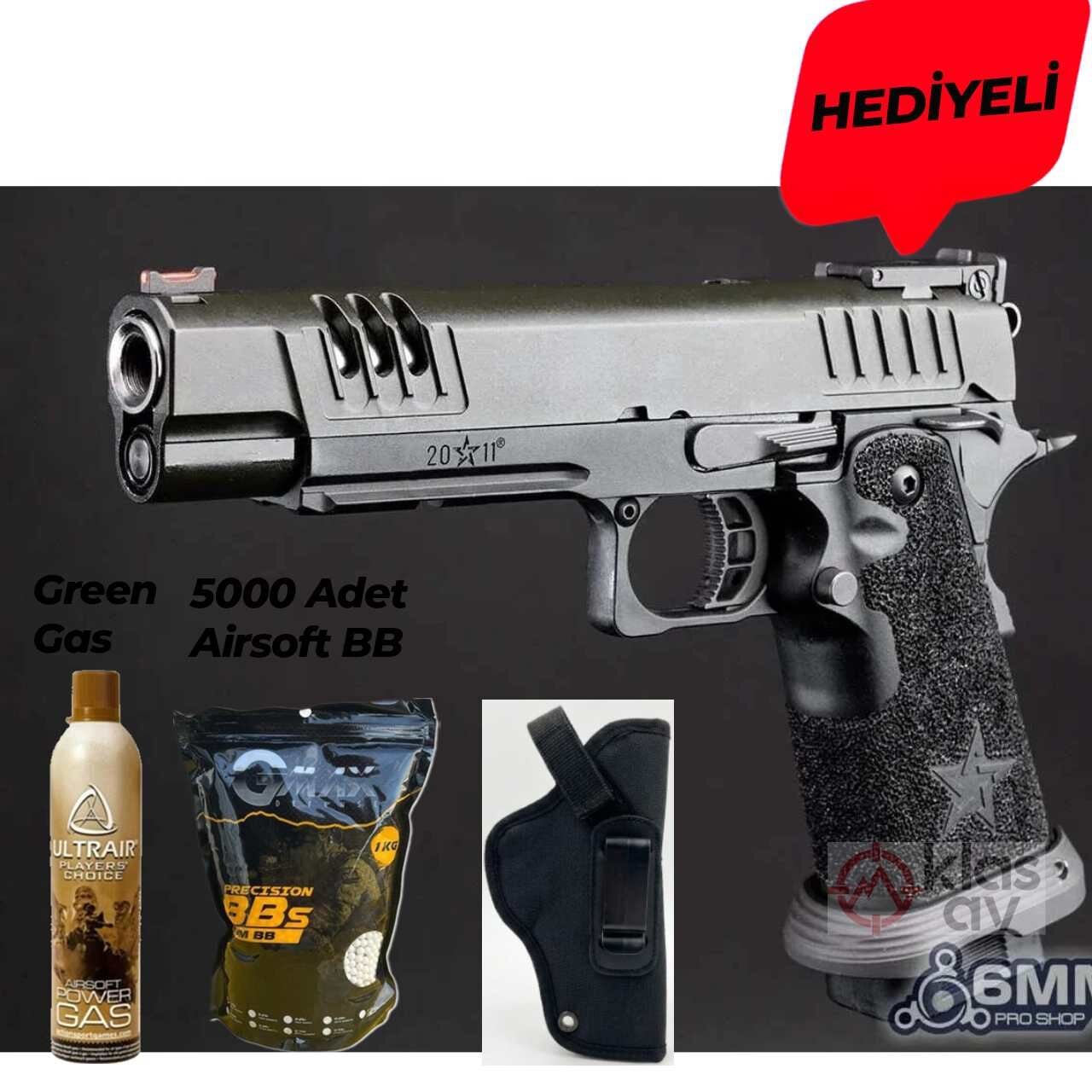 EMG Staccato XL 2011 Gas Blowback GBB Airsoft Tabanca