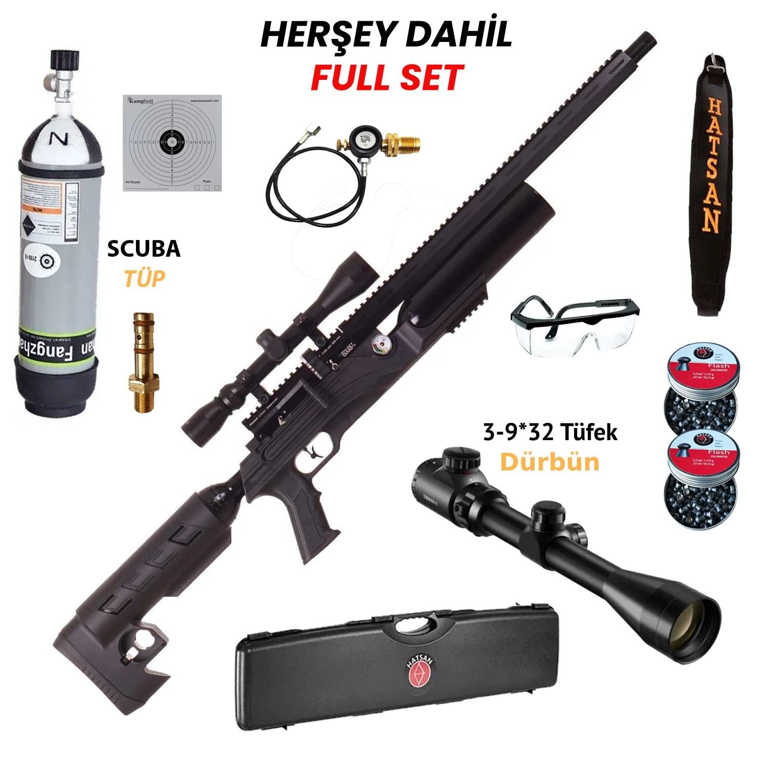 Full Set Niksan Escalede T PCP Havalı Tüfek