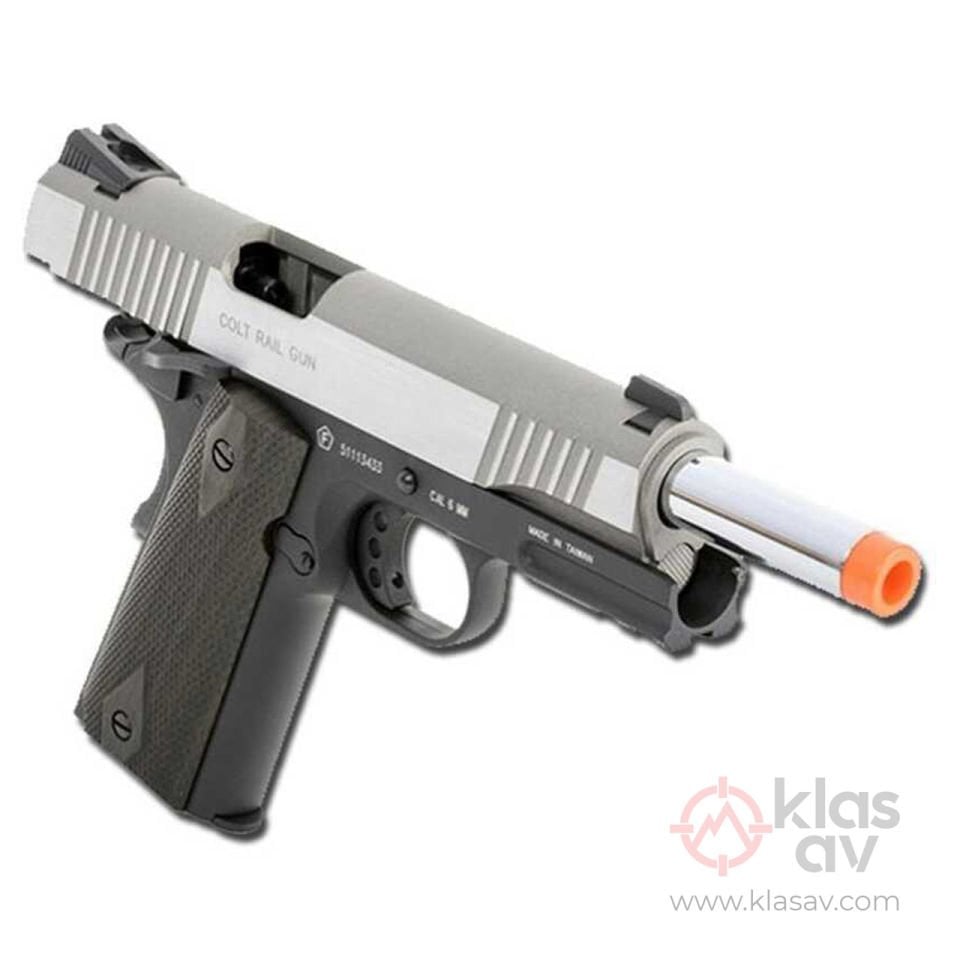 CYBERGUN Colt 1911 GBB Siyah DT Blowback Airsoft Tabanca
