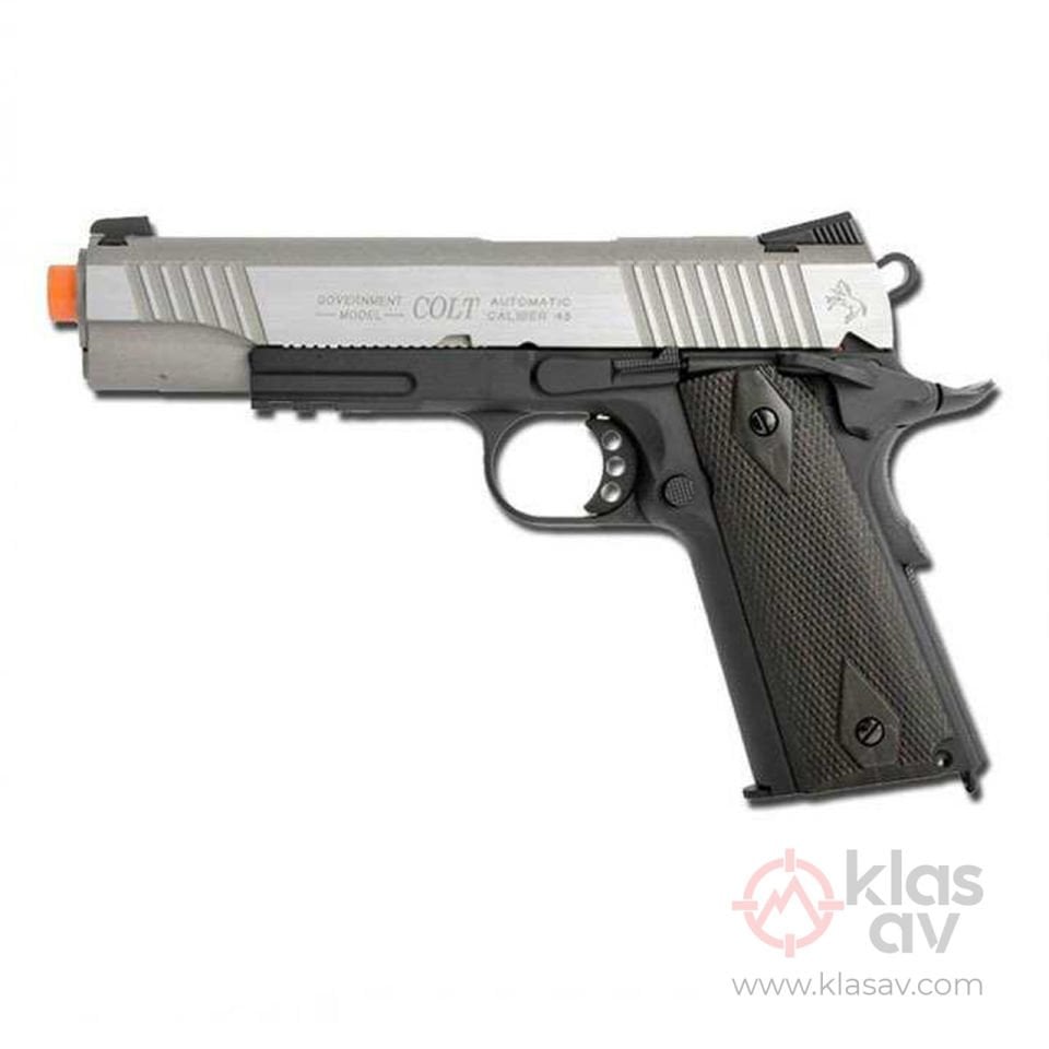 CYBERGUN Colt 1911 GBB Siyah DT Blowback Airsoft Tabanca