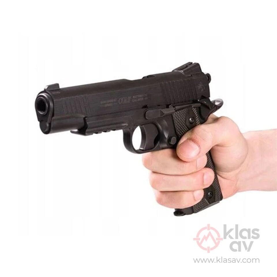 CYBERGUN Colt 1911 Rail Gun Siyah Airsoft Tabanca 6mm