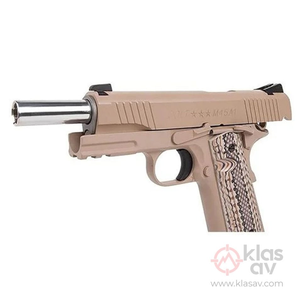 CYBERGUN Colt M45A1 GBB C02 Blowbackli Airsoft Tabanca