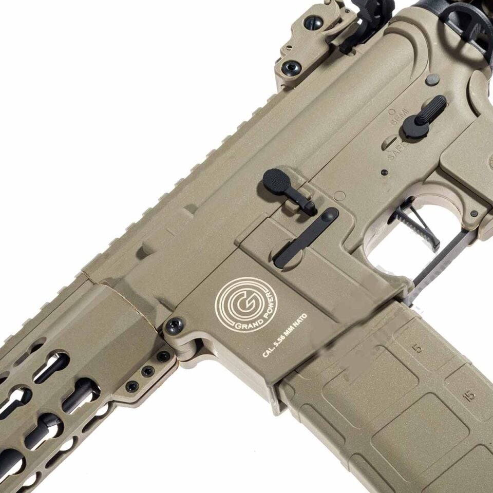 Delta Armory Grand Power M4 AR15 KeyMod 10'' Charlie Tan Airsoft Tüfek