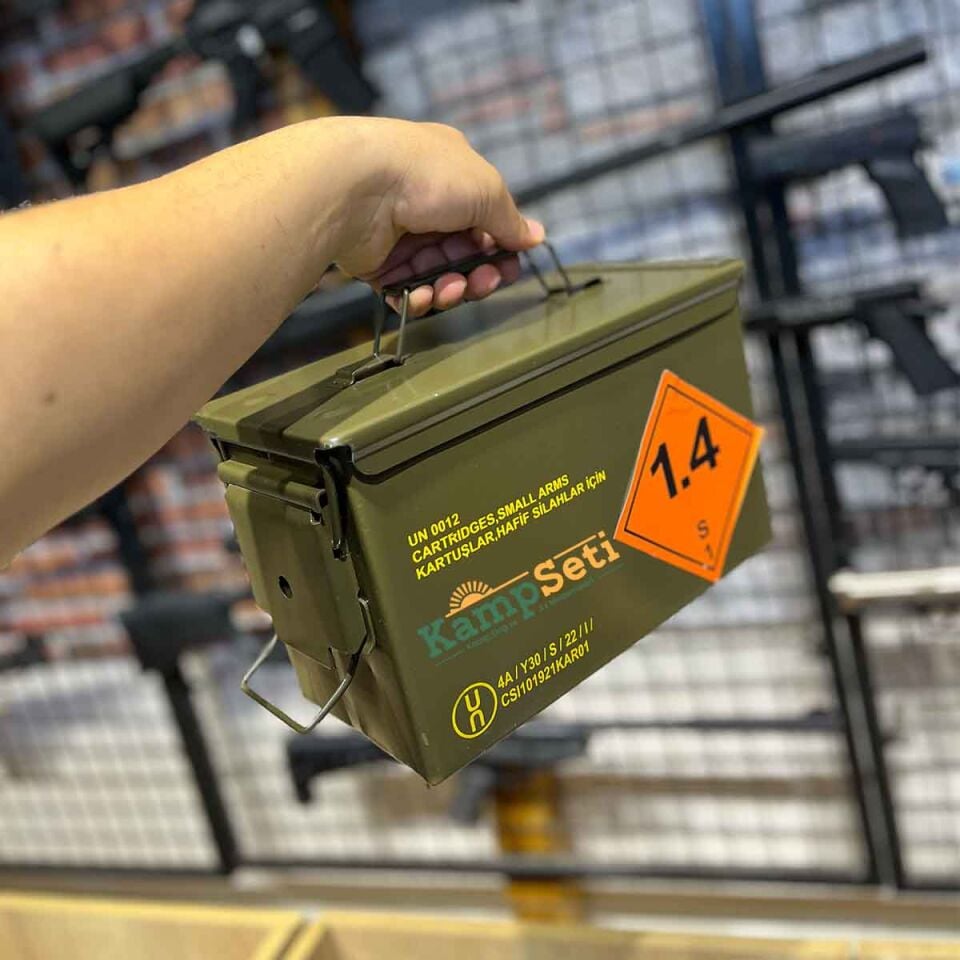 MKE Metal Mühimmat Sandığı Mermi Sandığı Fişek Sandığı Fişek Kutusu