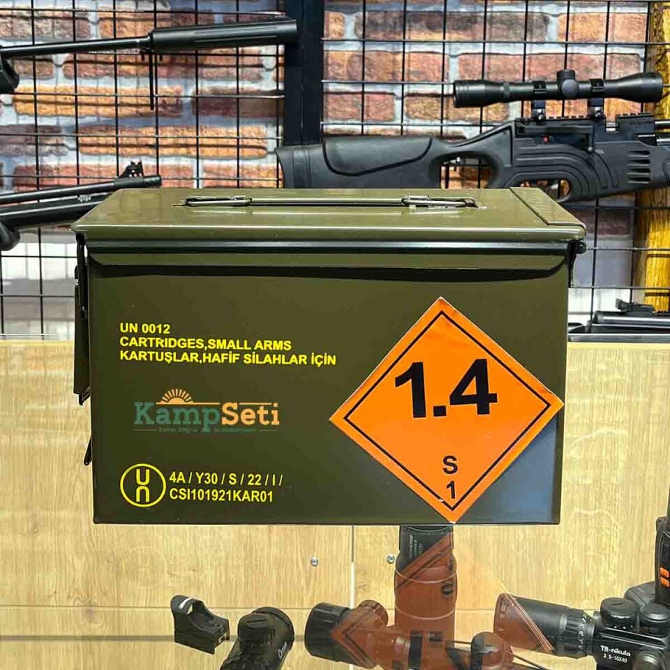 MKE Metal Mühimmat Sandığı Mermi Sandığı Fişek Sandığı Fişek Kutusu