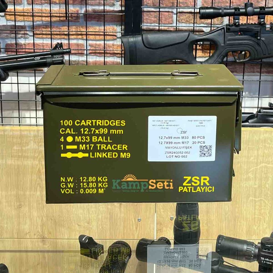 MKE Metal Mühimmat Sandığı Mermi Sandığı Fişek Sandığı Fişek Kutusu