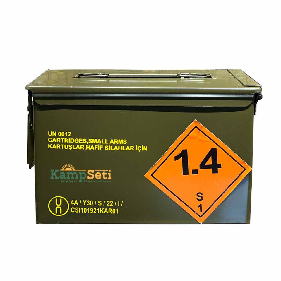 MKE Metal Mühimmat Sandığı Mermi Sandığı Fişek Sandığı Fişek Kutusu