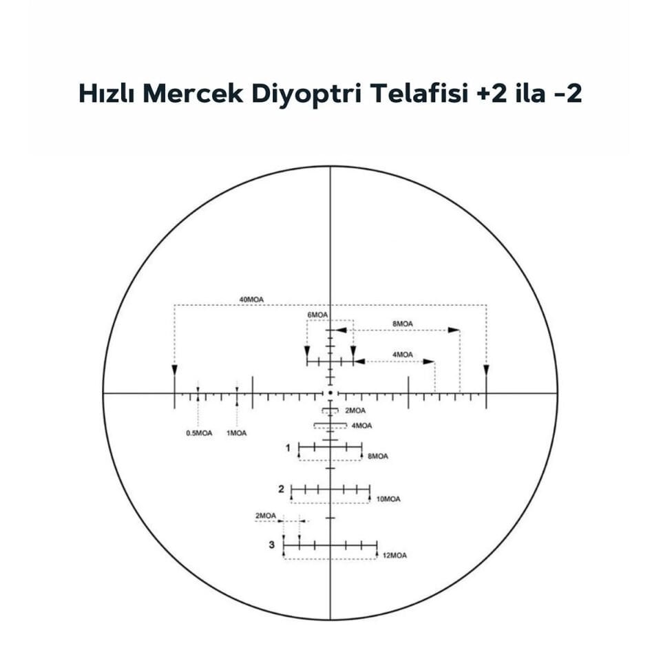Vector Optics Everest 3-18x50SFP Gen II Tüfek Dürbünü