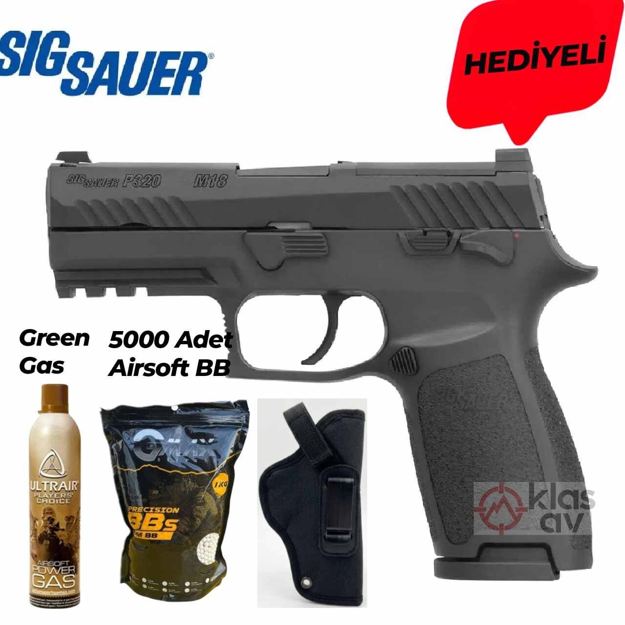Sig Sauer Proforce M18 Blowback Airsoft Tabanca - Siyah