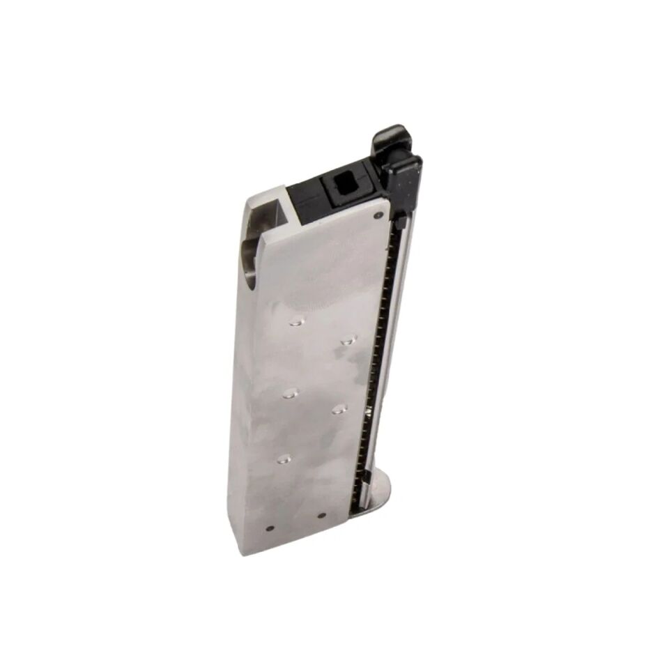WE M1911A Silver GBB 15BB Airsoft Tabanca Şarjörü (Metal Taban)