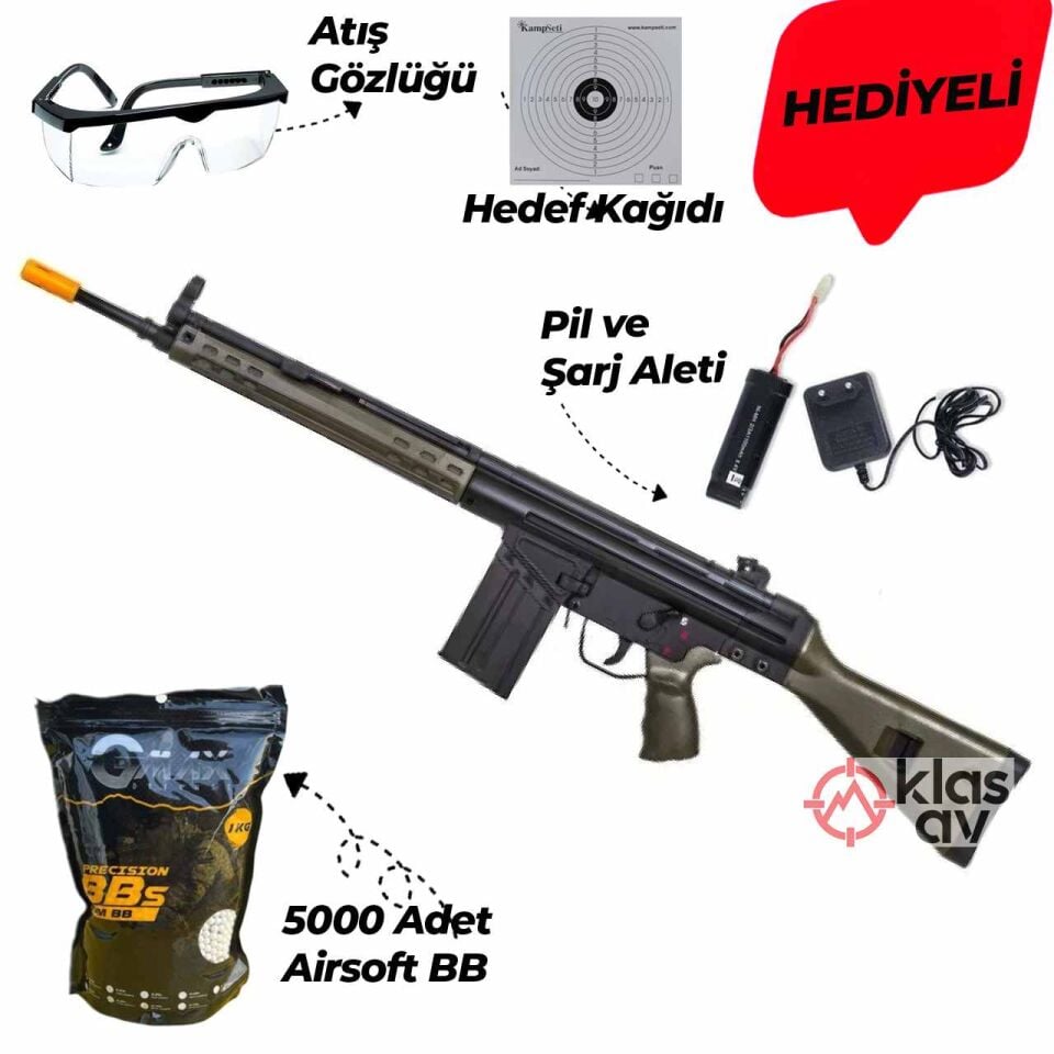 Classic Army G3 A3 Full Metal AEG Airsoft Tüfek