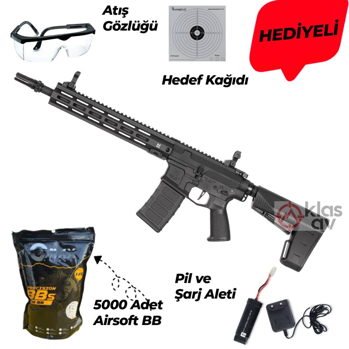 Classic Army Nemesis LS12 Airsoft Tüfek - Siyah