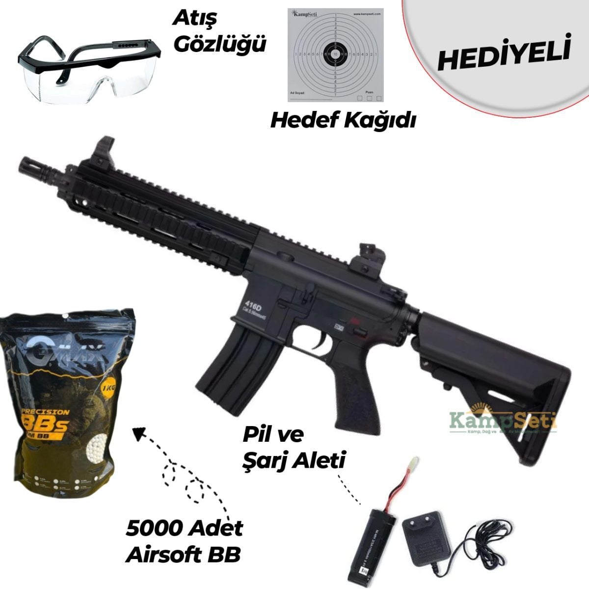 Classic Army CA416 HK416D Short ECS Airsoft Tüfek – Siyah