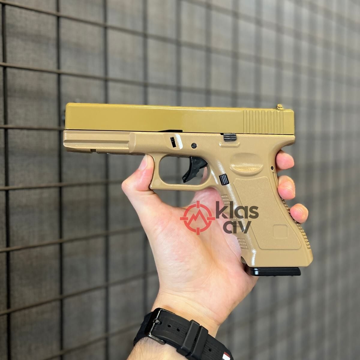 Vigor Glock 17 RA1 Blowback Airsoft Tabanca Tan (Metal Sürgülü)