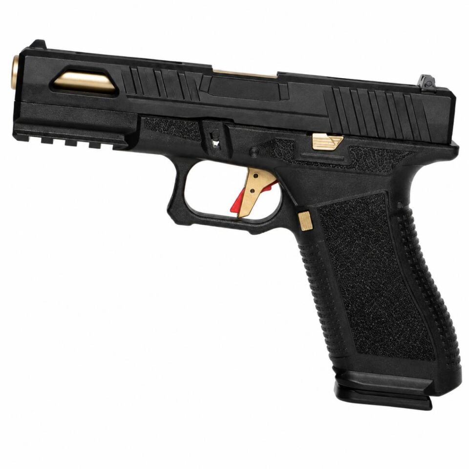 Regalarms Glock 17 Custom S1 Gold GreenGas Blowback Airsoft Tabanca