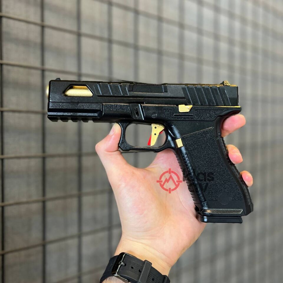 Regalarms Glock 17 Custom S1 Gold GreenGas Blowback Airsoft Tabanca