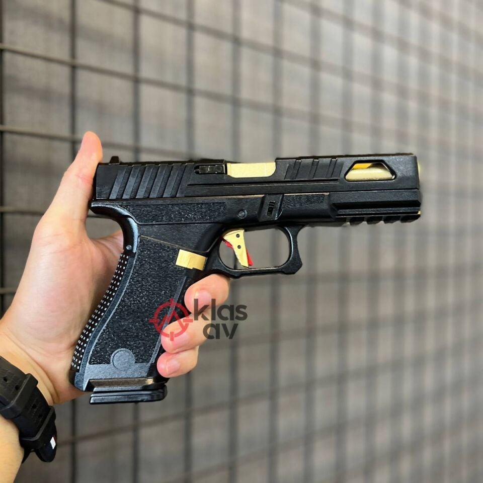 Regal Arms Glock 17 Custom S1 Gold GreenGas Blowback Airsoft Tabanca