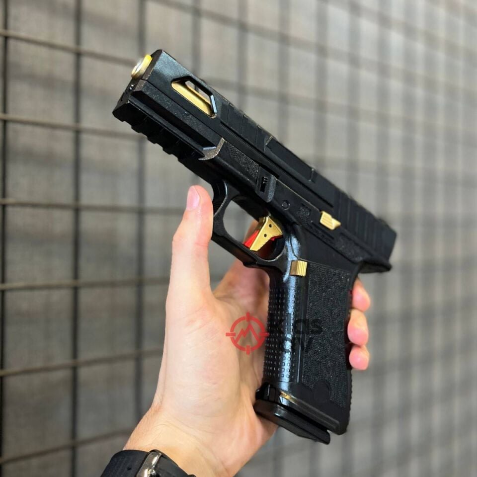 Regal Arms Glock 17 Custom S1 Gold GreenGas Blowback Airsoft Tabanca
