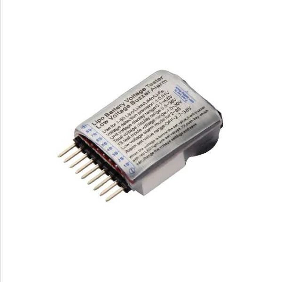 1S-8S Lipo Voltaj Ölçer ve Buzzer Alarm Modülü