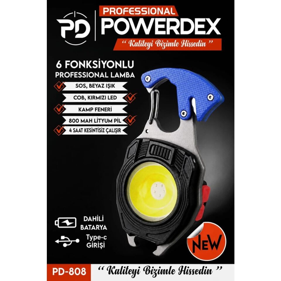 Powerdex PD-808 Çok Fonksiyonlu Kamp Lambası