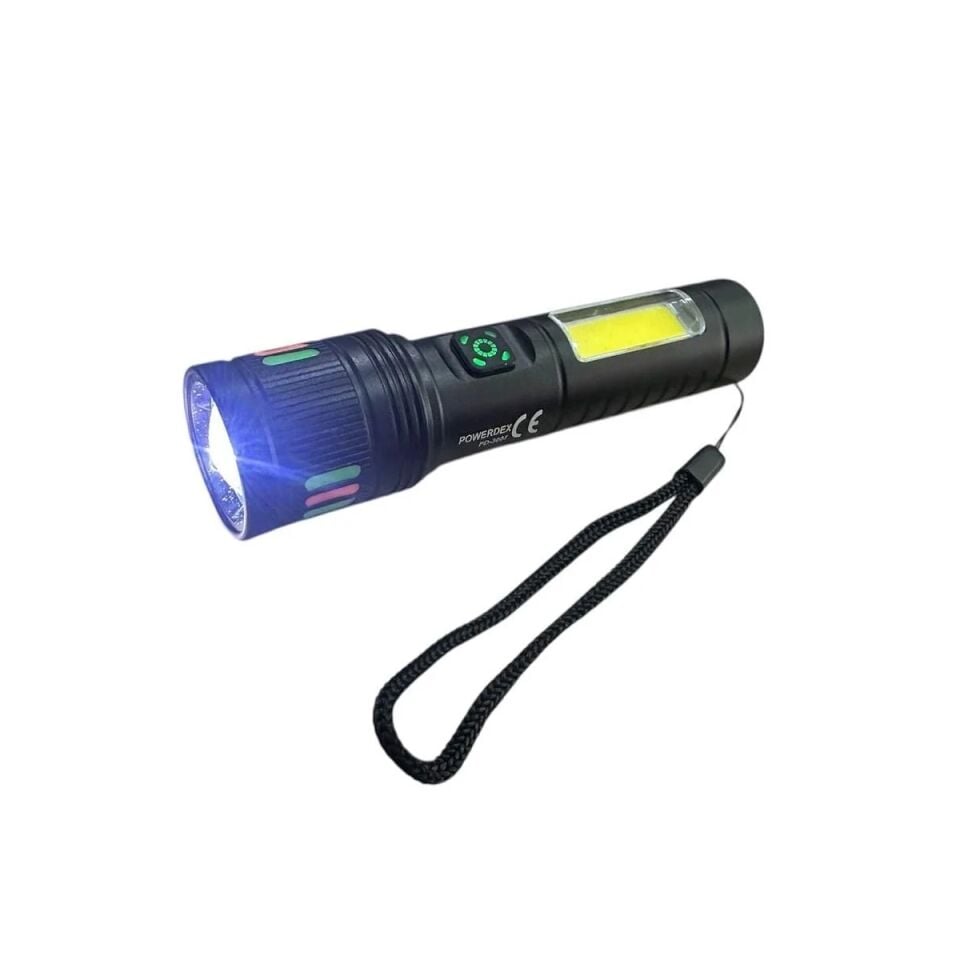Powerdex PD-3007 Zoomlu Şarjlı El Feneri (1000 Lümen)