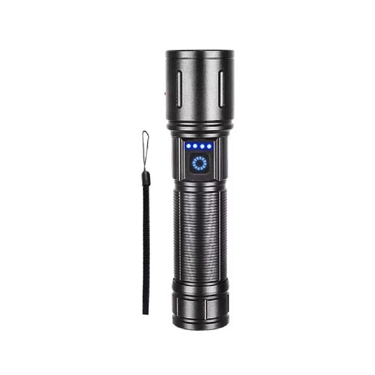 Powerdex PD-4200 Zoomlu Çelik Kasa Şarjlı El Feneri (650 Lümen)