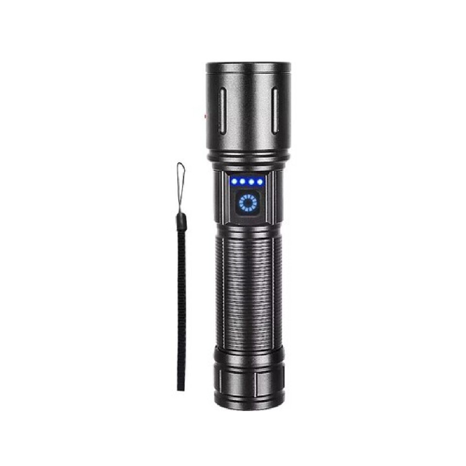Powerdex PD-4200 Zoomlu Çelik Kasa Şarjlı El Feneri (650 Lümen)
