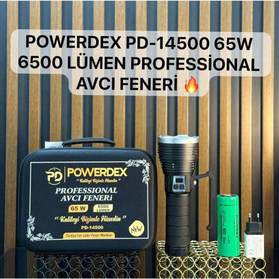 Powerdex PD-14500 Profesyonel Avcı Feneri (6500 Lümen)